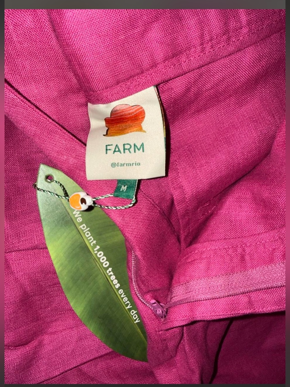 Farm Rio Pink Linen Pants - Picture 5 of 7